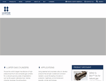 Tablet Screenshot of luxfercylinders.com
